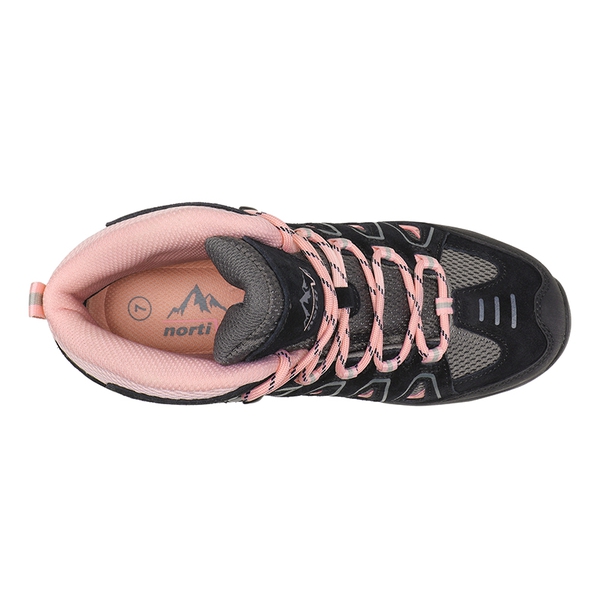 Women's Lightweight Waterproof Hiking Boots - BLACK PINK - 3